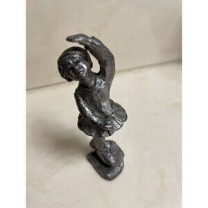 Michael Ricker Pewter Ice Figure Skater Girl Figure 2700/3000 Figurine 3.75"‎